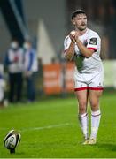 16 November 2020; Bill Johnston of Ulster prepares to kick a conversion during the Guinness PRO14 match between Zebre and Ulster at Stadio Lanfranchi in Parma, Italy. Photo by Roberto Bregani/Sportsfile