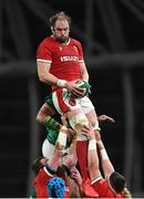 13 November 2020; Alun Wyn-Jones of Wales during the Autumn Nations Cup match between Ireland and Wales at Aviva Stadium in Dublin. Photo by David Fitzgerald/Sportsfile