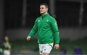 13 November 2020; Jonathan Sexton of Ireland prior to the Autumn Nations Cup match between Ireland and Wales at Aviva Stadium in Dublin. Photo by David Fitzgerald/Sportsfile