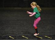 16 November 2020; Cara Maguire during a Leinster Rugby Give it a Try Girls Rugby Training Session at Coolmine RFC in Coolmine, Dublin. Photo by Piaras Ó Mídheach/Sportsfile