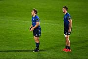 16 November 2020; Liam Turner, left, and Scott Penny of Leinster during the Guinness PRO14 match between Leinster and Edinburgh at RDS Arena in Dublin. Photo by Ramsey Cardy/Sportsfile