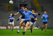 15 November 2020; Michael Fitzsimons of Dublin in action against Daniel O'Reilly of Laois during the Leinster GAA Football Senior Championship Semi-Final match between Dublin and Laois at Croke Park in Dublin. Photo by Eóin Noonan/Sportsfile