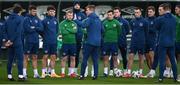 17 November 2020; Manager Stephen Kenny and players during a Republic of Ireland training session at the FAI National Training Centre in Abbotstown, Dublin. Photo by Stephen McCarthy/Sportsfile