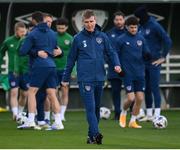17 November 2020; Manager Stephen Kenny and players during a Republic of Ireland training session at the FAI National Training Centre in Abbotstown, Dublin. Photo by Stephen McCarthy/Sportsfile