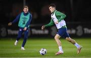 17 November 2020; Jason Knight during a Republic of Ireland training session at the FAI National Training Centre in Abbotstown, Dublin. Photo by Stephen McCarthy/Sportsfile