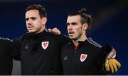 15 November 2020; Gareth Bale, right, and Danny Ward of Wales during the UEFA Nations League B match between Wales and Republic of Ireland at Cardiff City Stadium in Cardiff, Wales. Photo by Stephen McCarthy/Sportsfile