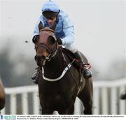 16 January 2004; Cupla Cairde, with Paul Carberry up, on their way to winning the Panoramic Restaurant Juvenile Hurdle, Punchestown Racecourse, Co. Kildare. Picture credit; Damien Eagers / SPORTSFILE *EDI*