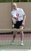 23 January 2004; Fergal Hartley, Waterford, during a game of tennis in advance of the Vodafone All Stars game. Mission Palms Hotel, East Fifth Street, Temple, Arizona, USA. Picture credit; Ray McManus / SPORTSFILE *EDI*