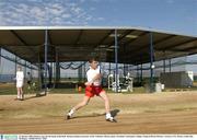 23 January 2004; Derek Lyng tries his hand at Baseball  during training in advance of the Vodafone Allstars game. Scotsdale Community College, Chaperal Road, Phoenix, Arizona, USA. Picture credit; Ray McManus / SPORTSFILE *EDI*