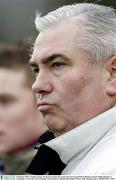 28 January 2004; Armagh manager Joe Kernan watches the match. Sigerson Cup football, Preliminary Round, Dublin Institute of Technology v University Ulster Coleraine, Long Meadows, Islandbridge, Dublin. Picture credit; Damien Eagers / SPORTSFILE *EDI*