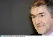 29 January 2004; Tyrone manager Mickey Harte at the launch of the Allianz National Football and Hurling Leagues 2004, which is the 12th year of sponsorship for the National Leagues by Allianz. Allianz House, Burlington Road, Dublin. Picture credit; Brian Lawless / SPORTSFILE *EDI*