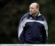28 January 2004; Adrian McGilligan, UUC Coleraine manager. Sigerson Cup football, Preliminary Round, Dublin Institute of Technology v University Ulster Coleraine, Long Meadows, Islandbridge, Dublin. Picture credit; Damien Eagers / SPORTSFILE *EDI*
