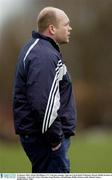 28 January 2004; Adrian McGilligan, UUC Coleraine manager. Sigerson Cup football, Preliminary Round, Dublin Institute of Technology v University Ulster Coleraine, Long Meadows, Islandbridge, Dublin. Picture credit; Damien Eagers / SPORTSFILE *EDI*