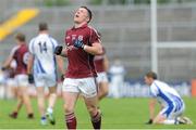 6 July 2013; Danny Cummins, Galway, celebrates after the game. GAA Football All-Ireland Senior Championship, Round 2, Galway v Waterford, Pearse Stadium, Salthill, Galway. Picture credit: Ray Ryan / SPORTSFILE