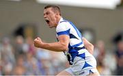 6 July 2013; John O'Loughlin, Laois, celebrates after scoring his side's first goal. GAA Football All-Ireland Senior Championship, Round 2, Clare v Laois, Cusack Park, Ennis, Co. Clare. Picture credit: Diarmuid Greene / SPORTSFILE