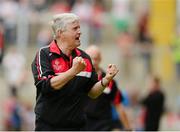 6 July 2013; Derry manager Brian McIver celebrates a point late in the game. GAA Football All-Ireland Senior Championship, Round 2, Derry v Down, Celtic Park, Derry. Photo by Sportsfile