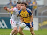 6 July 2013; Neil Collins, Roscommon, in action against Conor Gormley, Tyrone. GAA Football All-Ireland Senior Championship, Round 2, Roscommon v Tyrone, Dr Hyde Park, Roscommon. Picture credit: Matt Browne / SPORTSFILE