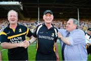 6 July 2013; Brian Cody is congratulated by selector Michael Dempsey, left, and Coundy Board County Board Chairman Ned Quinn. GAA Hurling All-Ireland Senior Championship, Phase II, Kilkenny v Tipperary, Nowlan Park, Kilkenny. Picture credit: Ray McManus / SPORTSFILE