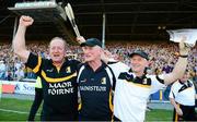 6 July 2013; Kilkenny manager Brian Cody celebrates with selectors Michael Dempsey, left, and Martin Fogarty after the game. GAA Hurling All-Ireland Senior Championship, Phase II, Kilkenny v Tipperary, Nowlan Park, Kilkenny. Picture credit: Ray McManus / SPORTSFILE
