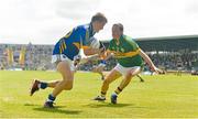 7 July 2013; Paul Maher, Tipperary, in action against Fionan Clifford, Kerry. Electric Ireland Munster GAA Football Minor Championship Final, Kerry v Tipperary, Fitzgerald Stadium, Killarney, Co. Kerry. Picture credit: Diarmuid Greene / SPORTSFILE