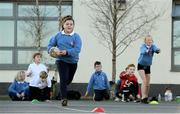 19 November 2020; Lexi Ni Dhuill in action during Leinster Rugby training at Gaelscoil Moshíológ in Gorey, Wexford. Photo by Matt Browne/Sportsfile