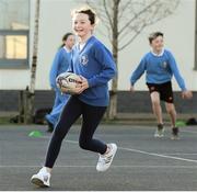 19 November 2020; Lucie Alatissiere in action during Leinster Rugby training at Gaelscoil Moshíológ in Gorey, Wexford. Photo by Matt Browne/Sportsfile