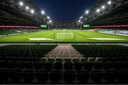 18 November 2020; A general view of the Aviva Stadium prior to the UEFA Nations League B match between Republic of Ireland and Bulgaria at the Aviva Stadium in Dublin. Photo by Stephen McCarthy/Sportsfile