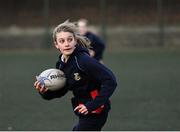 18 November 2020; Octavia Maliszews during a Leinster Rugby After School Pop Up Club at DCU in Dublin. Photo by Piaras Ó Mídheach/Sportsfile