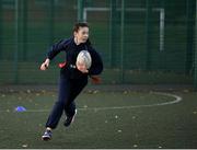 18 November 2020; Sadhbh Barr during a Leinster Rugby After School Pop Up Club at DCU in Dublin. Photo by Piaras Ó Mídheach/Sportsfile