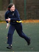 18 November 2020; Chloe Kennedy during a Leinster Rugby After School Pop Up Club at DCU in Dublin. Photo by Piaras Ó Mídheach/Sportsfile