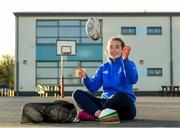 19 November 2020; Coach Daisy Earle during a Leinster Rugby kids training session at Gaelscoil Moshíológ in Gorey, Wexford. Photo by Matt Browne/Sportsfile