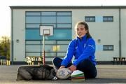 19 November 2020; Coach Daisy Earle during a Leinster Rugby kids training session at Gaelscoil Moshíológ in Gorey, Wexford. Photo by Matt Browne/Sportsfile