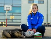 19 November 2020; Coach Daisy Earle during a Leinster Rugby kids training session at Gaelscoil Moshíológ in Gorey, Wexford. Photo by Matt Browne/Sportsfile