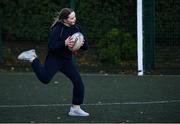 18 November 2020; Molly Hughes during a Leinster Rugby After School Pop Up Club at DCU in Dublin. Photo by Piaras Ó Mídheach/Sportsfile