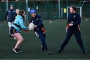 18 November 2020; Coach Larissa Muldoon during a Leinster Rugby After School Pop Up Club at DCU in Dublin. Photo by Piaras Ó Mídheach/Sportsfile