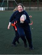 18 November 2020; Chloe Kennedy during a Leinster Rugby After School Pop Up Club at DCU in Dublin. Photo by Piaras Ó Mídheach/Sportsfile