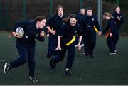 18 November 2020; Action from a Leinster Rugby After School Pop Up Club at DCU in Dublin. Photo by Piaras Ó Mídheach/Sportsfile