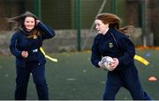 18 November 2020; Sophie Martin during a Leinster Rugby After School Pop Up Club at DCU in Dublin. Photo by Piaras Ó Mídheach/Sportsfile