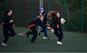 18 November 2020; Kate Hayden during a Leinster Rugby After School Pop Up Club at DCU in Dublin. Photo by Piaras Ó Mídheach/Sportsfile