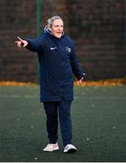 18 November 2020; Lisa Kelly, Dublin City Sports and Wellbeing Partnership, coaching during an After School Pop Up Club at DCU in Dublin. Photo by Piaras Ó Mídheach/Sportsfile