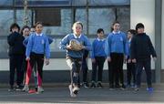 19 November 2020; Mia Ni Fhaolain-Nic Roibin during a Leinster Rugby kids training session at Gaelscoil Moshíológ in Gorey, Wexford. Photo by Matt Browne/Sportsfile