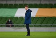 18 November 2020; Republic of Ireland manager Stephen Kenny prior to the UEFA Nations League B match between Republic of Ireland and Bulgaria at the Aviva Stadium in Dublin. Photo by Seb Daly/Sportsfile
