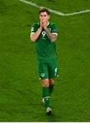 18 November 2020; James Collins of Republic of Ireland reacts after a missed chance on goal during the UEFA Nations League B match between Republic of Ireland and Bulgaria at the Aviva Stadium in Dublin. Photo by Eóin Noonan/Sportsfile