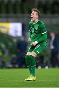 18 November 2020; Ronan Curtis of Republic of Ireland reacts during the UEFA Nations League B match between Republic of Ireland and Bulgaria at the Aviva Stadium in Dublin. Photo by Seb Daly/Sportsfile