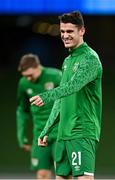 18 November 2020; Darragh Lenihan of Republic of Ireland prior to the UEFA Nations League B match between Republic of Ireland and Bulgaria at the Aviva Stadium in Dublin. Photo by Seb Daly/Sportsfile