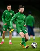 18 November 2020; Sean Maguire of Republic of Ireland prior to the UEFA Nations League B match between Republic of Ireland and Bulgaria at the Aviva Stadium in Dublin. Photo by Seb Daly/Sportsfile
