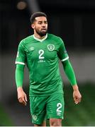 18 November 2020; Cyrus Christie of Republic of Ireland during the UEFA Nations League B match between Republic of Ireland and Bulgaria at the Aviva Stadium in Dublin. Photo by Stephen McCarthy/Sportsfile