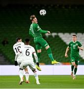 18 November 2020; Ronan Curtis of Republic of Ireland in action against Galin Ivanov, behind and Cicinho of Bulgaria during the UEFA Nations League B match between Republic of Ireland and Bulgaria at the Aviva Stadium in Dublin. Photo by Seb Daly/Sportsfile
