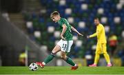 18 November 2020; Alistair McCann of Northern Ireland during the UEFA Nations League B match between Northern Ireland and Romania in the National Football Stadium at Windsor Park in Belfast. Photo by David Fitzgerald/Sportsfile