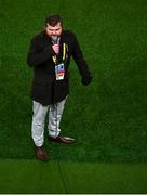 18 November 2020; Aviva stadium announcer Steve McQuarrie prior to the UEFA Nations League B match between Republic of Ireland and Bulgaria at the Aviva Stadium in Dublin. Photo by Eóin Noonan/Sportsfile